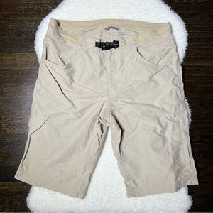 Marmot Tommy Caldwell Mens Beige Hiking Cargo Shorts